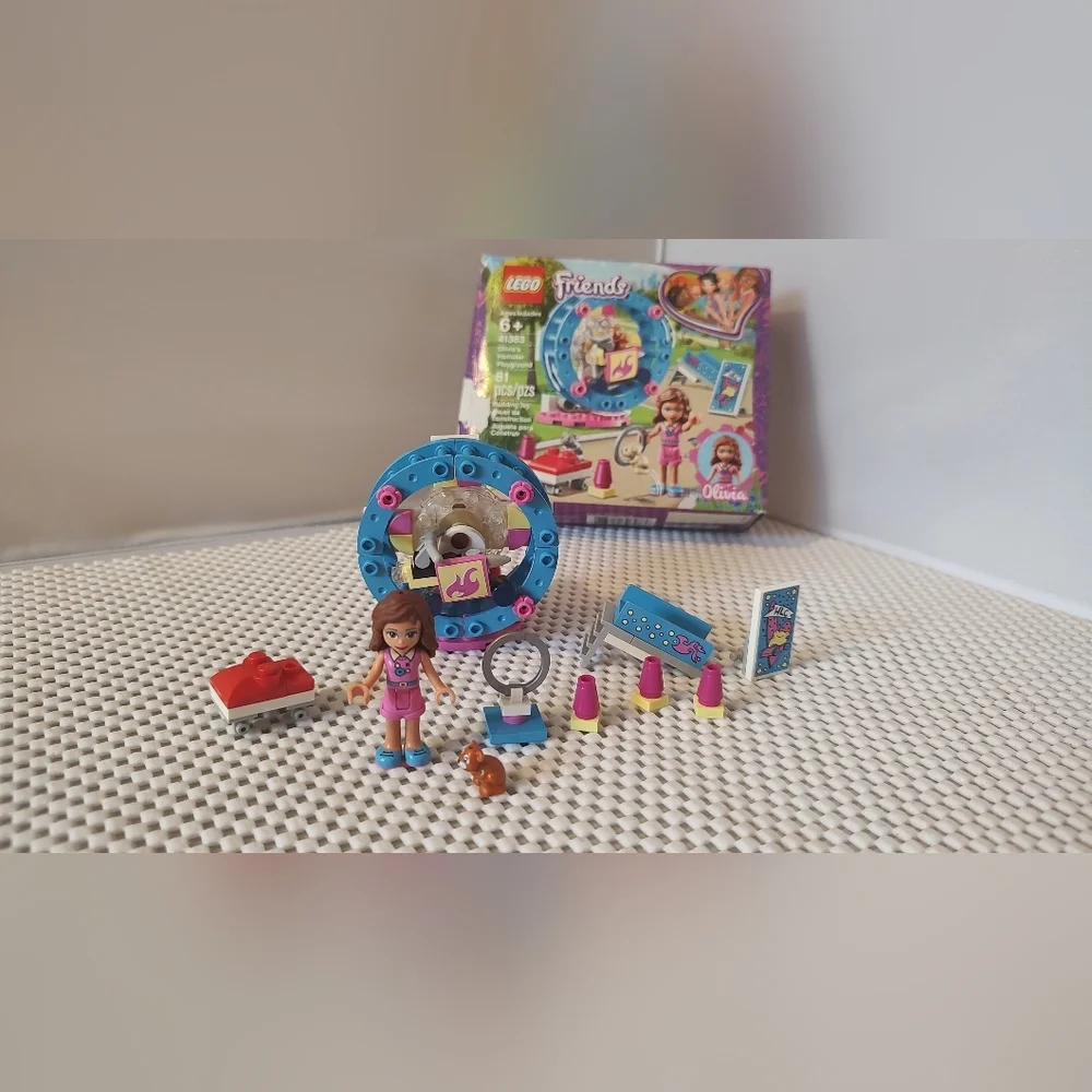 Lego Friends 41383 Olivia's Hamster Playground Building Toy Set
